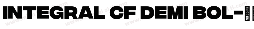 Integral CF Demi Bol字体转换